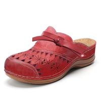 Women's Vintage Style Solid Color Round Toe Fashion Sandals main image 5