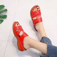 Women's Vintage Style Solid Color Open Toe Fashion Sandals main image 2