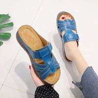 Women's Vintage Style Solid Color Open Toe Fashion Sandals main image 3
