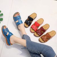 Women's Vintage Style Solid Color Open Toe Fashion Sandals main image 1