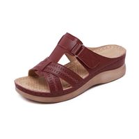 Women's Casual Solid Color Open Toe Wedge Sandals main image 3