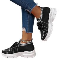 Women's Casual Color Block Round Toe Sports Shoes main image 2
