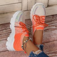 Women's Casual Color Block Round Toe Sports Shoes main image 6