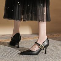 Women's Elegant Solid Color Point Toe Pumps main image 3