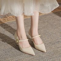 Women's Elegant Solid Color Point Toe Pumps sku image 4