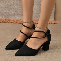 Women's Sexy Solid Color Point Toe Fashion Sandals main image 4