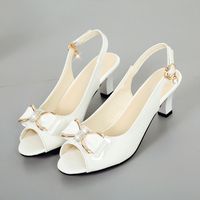 Women's Elegant Solid Color Open Toe Ankle Strap Sandals sku image 21