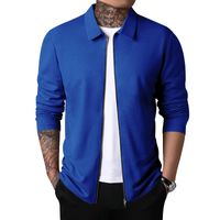 Men's Solid Color Pleated Men's Clothing main image 4