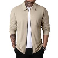 Men's Solid Color Pleated Men's Clothing main image 5