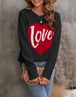 Women's Sweater Long Sleeve Sweaters & Cardigans Elegant Streetwear Letter Heart Shape main image 5