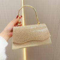 Women's Polyester Solid Color Vintage Style Classic Style Square Flip Cover Evening Bag sku image 2