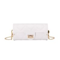 Women's Medium Pvc Solid Color Vintage Style Classic Style Cylindrical Lock Clasp Shoulder Bag sku image 2