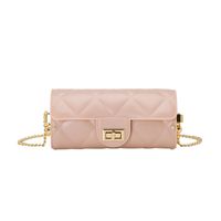 Women's Medium Pvc Solid Color Vintage Style Classic Style Cylindrical Lock Clasp Shoulder Bag sku image 6