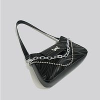 Women's Small Pu Leather Butterfly Classic Style Square Zipper Underarm Bag main image 3