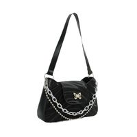 Women's Small Pu Leather Butterfly Classic Style Square Zipper Underarm Bag main image 4