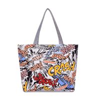 Women's Streetwear Color Block Flower Canvas Shopping Bags main image 5