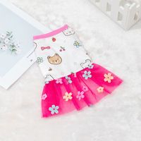 Princess Polyester Rainbow Flower Pet Clothing sku image 8