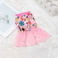 Princess Polyester Rainbow Flower Pet Clothing sku image 15
