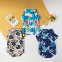 Hawaïen Polyester Feuilles Vêtements Pour Animaux De Compagnie main image 5