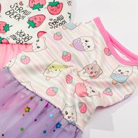 Princess Polyester Letter Cherry Strawberry Pet Clothing main image 2