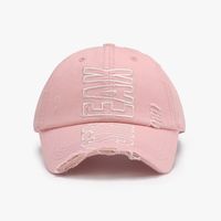 Women's Simple Style Solid Color Embroidery Curved Eaves Baseball Cap sku image 1