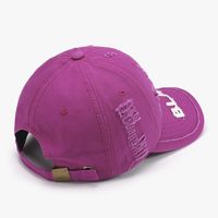 Mujeres Estilo Simple Estilo Clásico Color Sólido Bordado Aleros Curvos Gorra De Beisbol main image 3