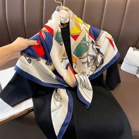 Women's Elegant Simple Style Horse Polyester Scarf main image 5