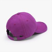 Unisex Simple Style Classic Style Color Block Embroidery Curved Eaves Baseball Cap main image 3