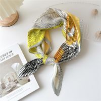 Women's Simple Style Color Block Flower Polyester Printing Scarf sku image 4