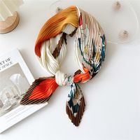 Women's Simple Style Color Block Flower Polyester Printing Scarf sku image 1