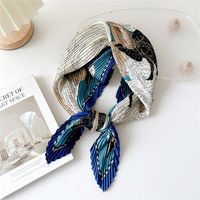 Women's Simple Style Color Block Flower Polyester Printing Scarf sku image 10
