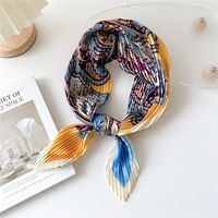 Women's Simple Style Color Block Flower Polyester Printing Scarf sku image 14