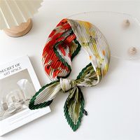 Women's Simple Style Color Block Flower Polyester Printing Scarf sku image 7