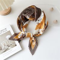 Women's Simple Style Color Block Flower Polyester Printing Scarf sku image 9