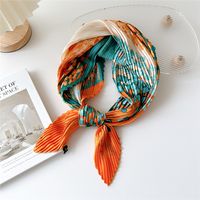 Women's Simple Style Color Block Flower Polyester Printing Scarf sku image 13