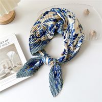 Women's Simple Style Color Block Flower Polyester Printing Scarf sku image 24
