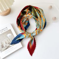 Women's Simple Style Color Block Flower Polyester Printing Scarf sku image 25