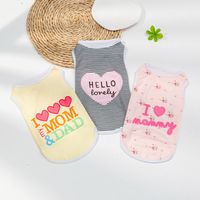 Casual Polyester Letter Color Block Pet Clothing main image 1