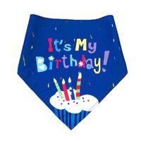 Cute Polyester Birthday Cartoon Printing Pet Saliva Towel Pet Hat sku image 12