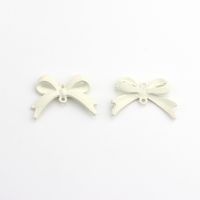 10 PCS/Package Alloy Bow Knot Pendant Simple Style sku image 2