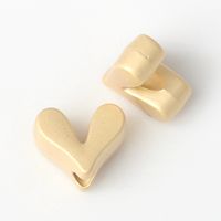 20 PCS/Package Alloy Heart Shape Beads sku image 1
