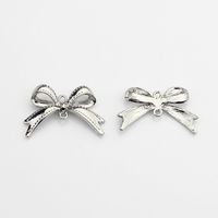 10 PCS/Package Alloy Bow Knot Pendant Simple Style sku image 4