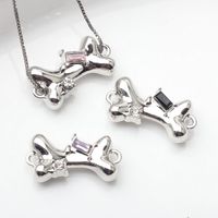 10 PCS/Package Alloy Rhinestones Unforgettable Pendant Casual main image 1
