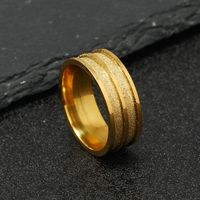 Simple Style Geometric Stainless Steel Plating Men's Rings sku image 9