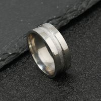 Simple Style Geometric Stainless Steel Plating Men's Rings sku image 5