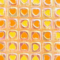 10 Pieces Arylic Heart Shape Dice Satin Beads sku image 3