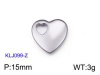 1 Piece Stainless Steel 18K Gold Plated Heart Shape Pendant sku image 1