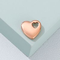 1 Piece Stainless Steel 18K Gold Plated Heart Shape Pendant main image 3