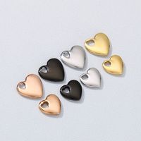 1 Piece Stainless Steel 18K Gold Plated Heart Shape Pendant main image 1