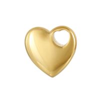 1 Piece Stainless Steel 18K Gold Plated Heart Shape Pendant main image 2